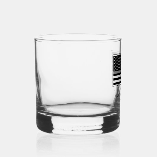 Personalisierter, dünner Silber Whiskyglas (Rechts)