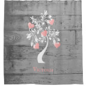 Personalisierter Duschvorhang in Rosa (Vorderseite)