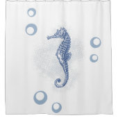 Personalisierter Duschvorhang Seepferd Ocean Beach (Vorderseite)