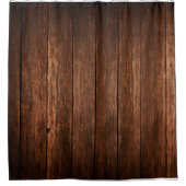 Personalisierter Duschvorhang Stallholz Land Rost (Vorderseite)