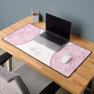 Personalisierter Dusky Rose Grand Millennial Manda Schreibtischunterlage
