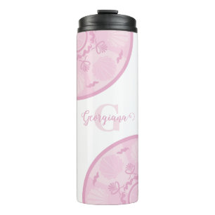 Personalisierter Dusky Rose Grand Millennial Manda Thermosbecher