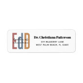 Personalisierter EdD-Doktor des Abschlusses Bildun (Vorne)