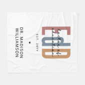 Personalisierter EdD-Doktor des Abschlusses Bildun Fleecedecke (Vorderseite (Horizontal))