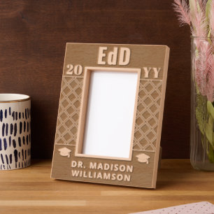 Personalisierter EdD-Doktor des Abschlusses Bildun Geätzte Rahmen
