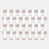 Personalisierter EdD-Doktor des Abschlusses Bildun Geschenkpapier Set (Vorderseite 2)