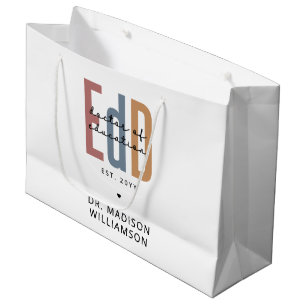 Personalisierter EdD-Doktor des Abschlusses Bildun Große Geschenktüte