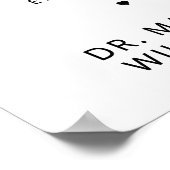 Personalisierter EdD-Doktor des Abschlusses Bildun Poster (Ecke)