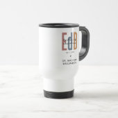 Personalisierter EdD-Doktor des Abschlusses Bildun Reisebecher (VorderseiteRechts)
