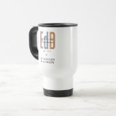 Personalisierter EdD-Doktor des Abschlusses Bildun Reisebecher (Vorderseite Links)