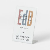 Personalisierter EdD-Doktor des Abschlusses Bildun Sockelschild (Vorderseite)