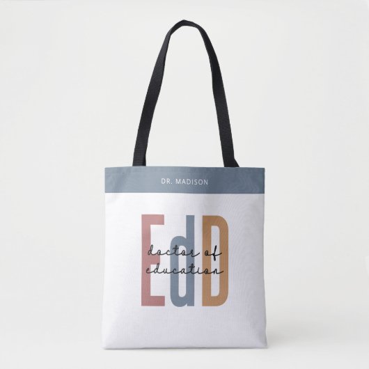 Personalisierter EdD-Doktor des Abschlusses Bildun Tasche (Vorderseite)