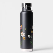 Personalisierter Edelstahl mit Wildblumen Trinkflasche (Links)