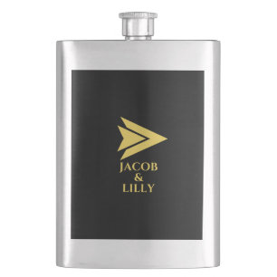 Personalisierter Edelstahlkolben Zazzle Flachmann