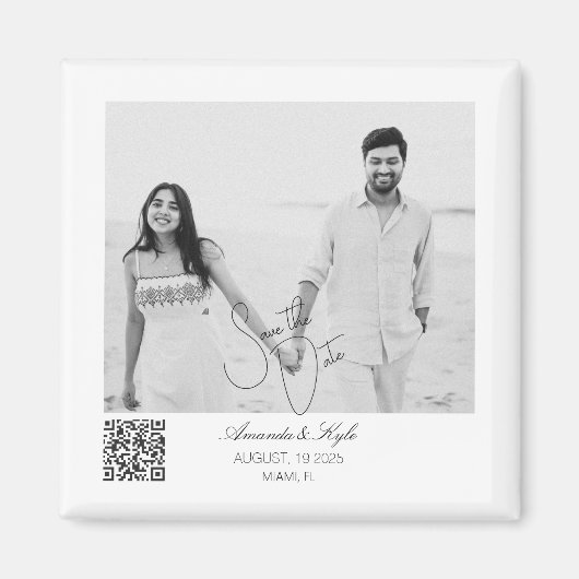 Personalisierter editierbarer Save-the-Date-Magnet Magnet (Vorne)