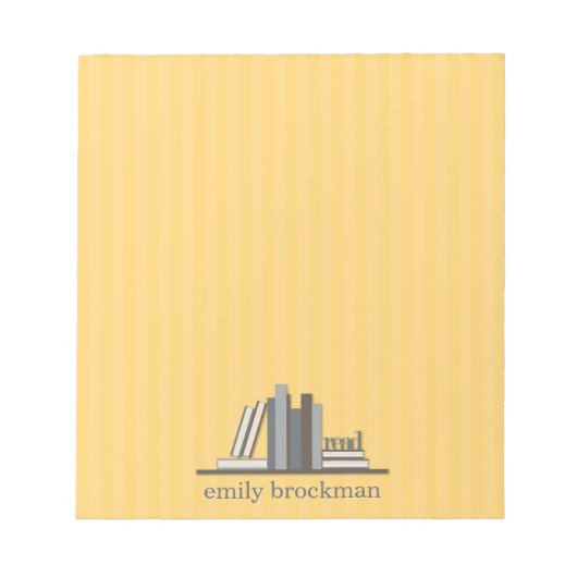 Personalisierter Editor der Bibliothek Notizblock (Vorderseite)