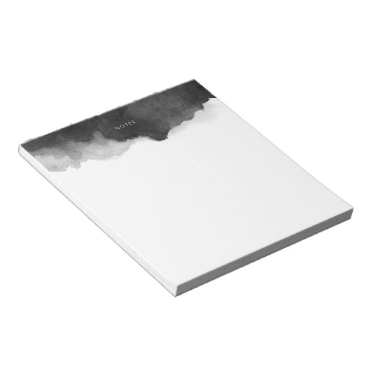 Personalisierter Editor für Schwarze Wasserfarbe Notizblock (angewinkelt)