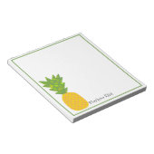 Personalisierter Editor für tropische Ananas Notizblock (angewinkelt)