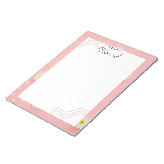 Personalisierter Editor Notizblock (angewinkelt)