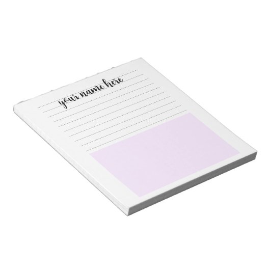 Personalisierter Editor Notizblock (angewinkelt)