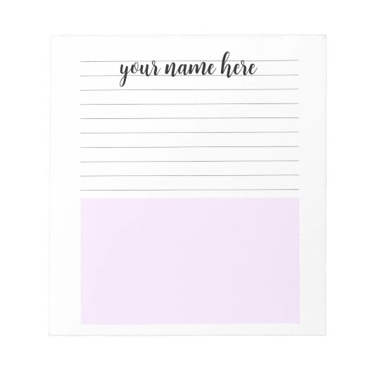 Personalisierter Editor Notizblock (Vorderseite)