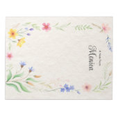 Personalisierter Editor Notizblock (Vorderseite)