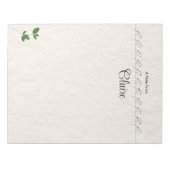 Personalisierter Editor Notizblock (Vorderseite)