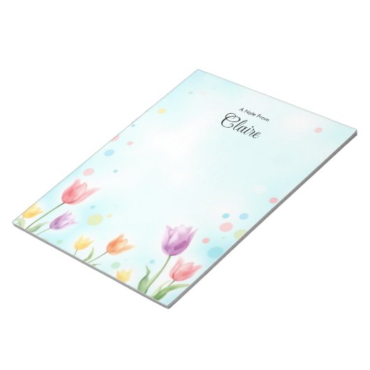 Personalisierter Editor Notizblock (angewinkelt)