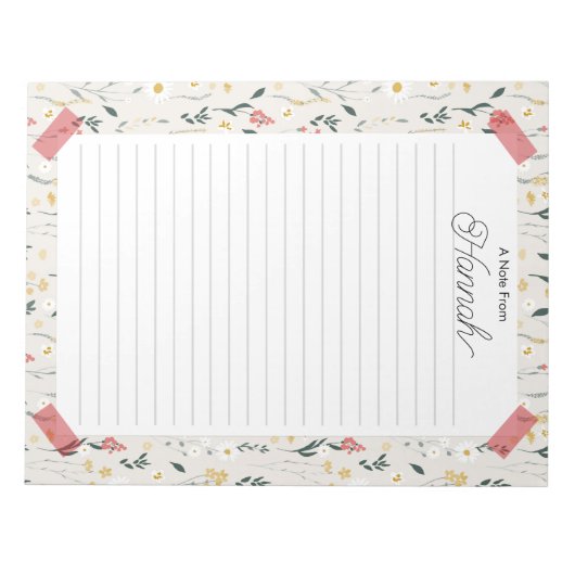 Personalisierter Editor Notizblock (Vorderseite)