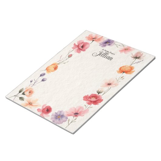 Personalisierter Editor Notizblock (angewinkelt)