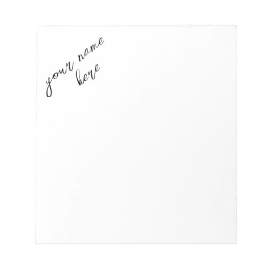 Personalisierter Editor Notizblock (Vorderseite)