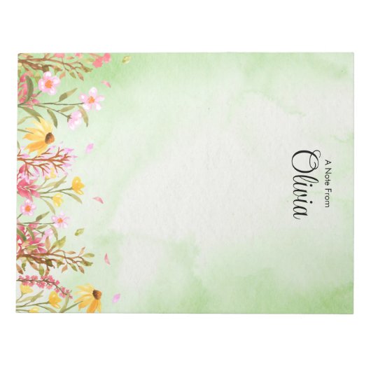 Personalisierter Editor Notizblock (Vorderseite)