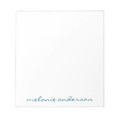 Personalisierter Editor Skriptname Feminine-Gesche Notizblock (Vorderseite)