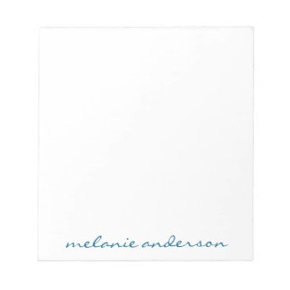 Personalisierter Editor Skriptname Feminine-Gesche Notizblock