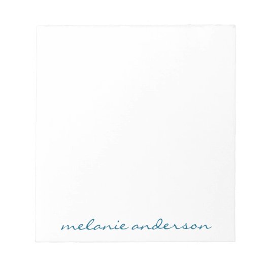 Personalisierter Editor Skriptname Feminine-Gesche Notizblock (Vorderseite)