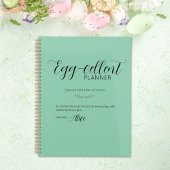 Personalisierter "Egg-cellent" Osternplaner Planer