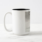 Personalisierter Egret Coastal Bird Zweifarbige Tasse (Links)