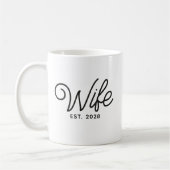 Personalisierter Ehefrau Ehemann Becher als Hochze Kaffeetasse (Links)