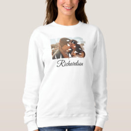 Personalisierter Ehemann und Ehefrau Flitterwochen Sweatshirt