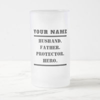 Personalisierter Ehemann Vater Protector Hero