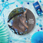 Personalisierter Eichhörnchen-Papier-Teller Pappteller (Party)