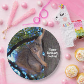 Personalisierter Eichhörnchen-Papier-Teller Pappteller (Party)