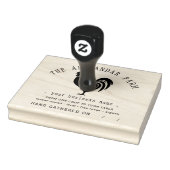 Personalisierter Eierkarton für rustikales Hühnche Gummistempel (Stempel)