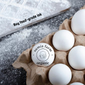 Personalisierter Eierkorb Rustikale Briefmarke Gummistempel