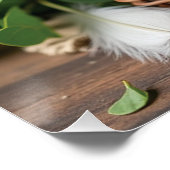 Personalisierter Eierkorb rustikales Zeichen Poster (Ecke)