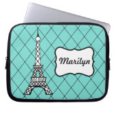 Personalisierter Eiffelturm - Laptop-Sieb Laptopschutzhülle (Vorderseite)