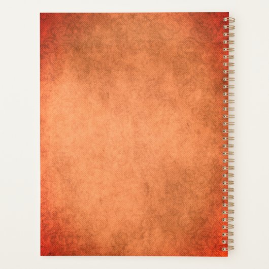 Personalisierter Einfach Mit Monogramm Planer (Rückseite)