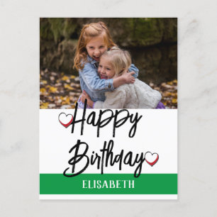 Personalisierter einfacher benutzerdefinierter Fam Postkarte