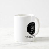 Personalisierter einfacher Geschäftslogo-Werbebech Kaffeetasse (VorderseiteRechts)