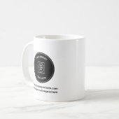 Personalisierter einfacher Geschäftslogo-Werbebech Kaffeetasse (Vorderseite Links)